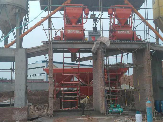 Deyang dual JS750 mixing plant